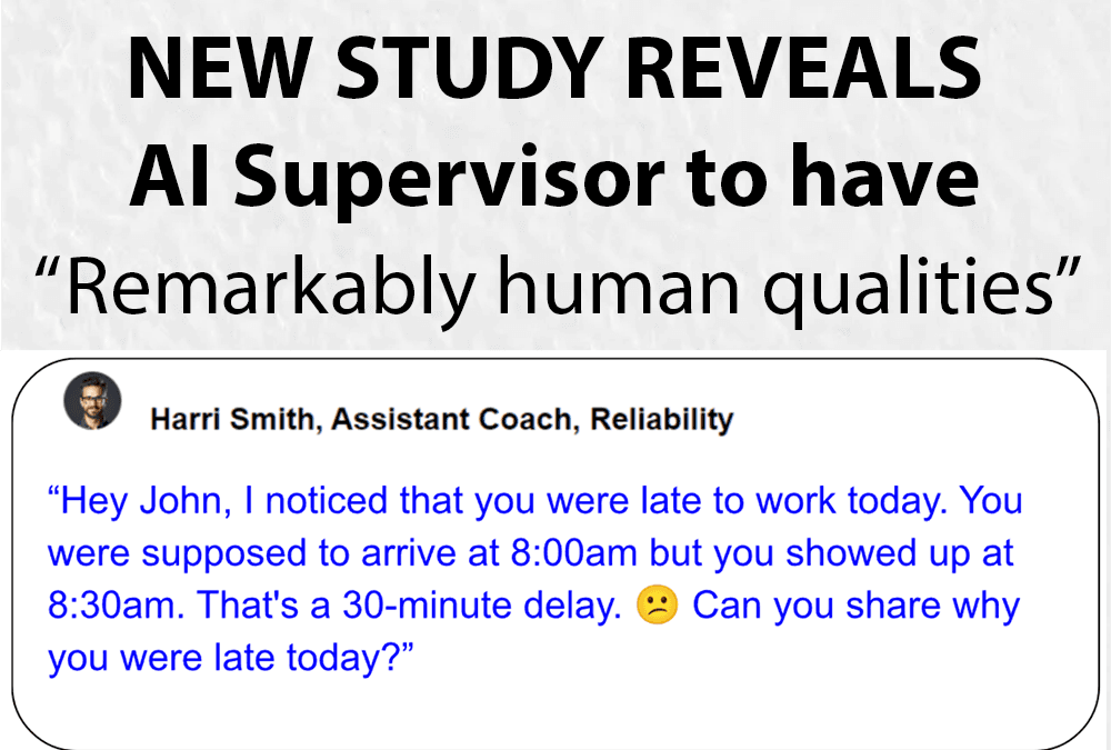 Study: AI ‘Supervisor’ Demonstrates Human Empathy when Coaching Employees