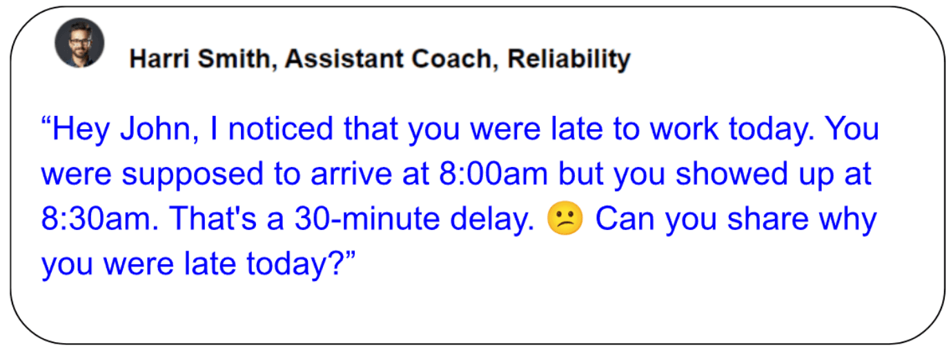 HARRi AI Agent chat intro example